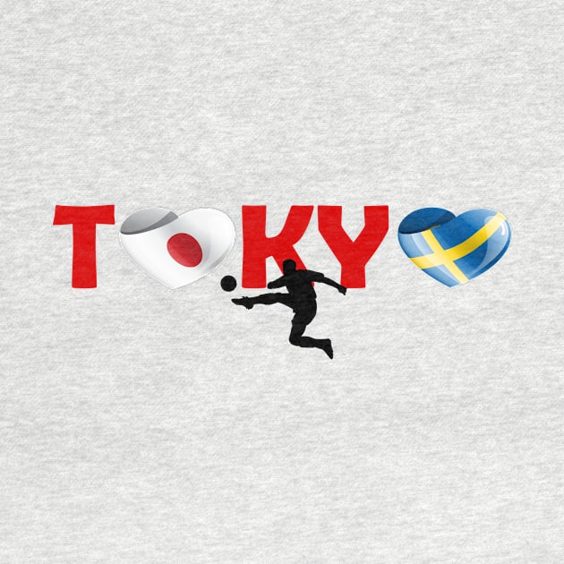 Football in Tokyo - team Sweden (SE) by ArtDesignDE